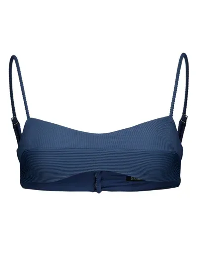 Haight Agatha Bikini Top In Blue