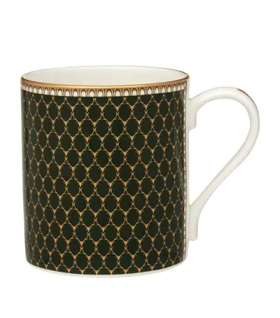 Halcyon Days Antler Trellis Mug In Green