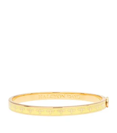 Halcyon Days Gold-plated Bee Bangle