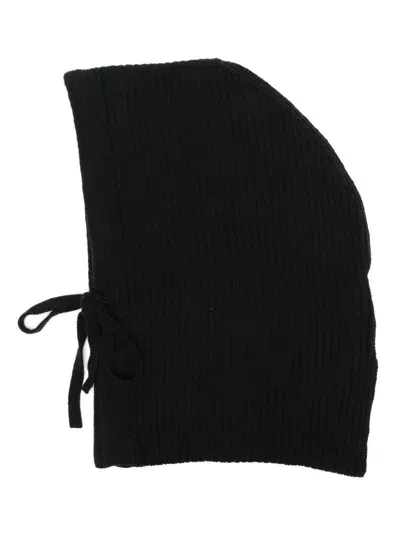 Halfboy Ribbed-knit Balaclava In Black