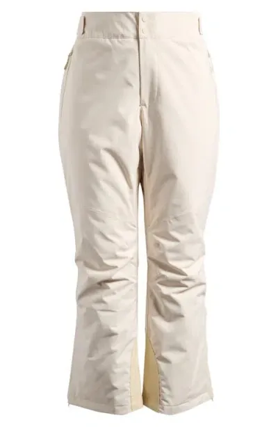 Halfdays Alessandra Insulated Water Resistant Ski Pants In Oat Milk