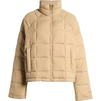 Halfdays Nellie Packable Puffer Jacket In Chai