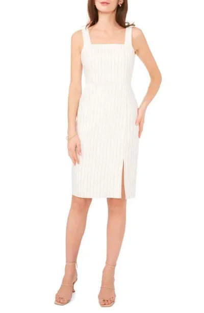 Halogen Square Neck Sheath Dress In New Ivory