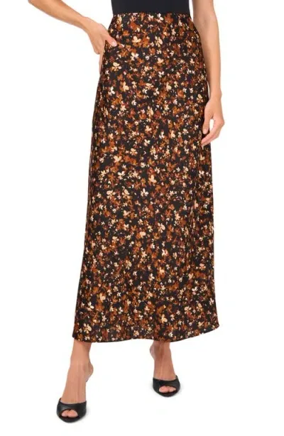 Halogenr Halogen(r) Ditsy Print Skirt In Rich Black Willow