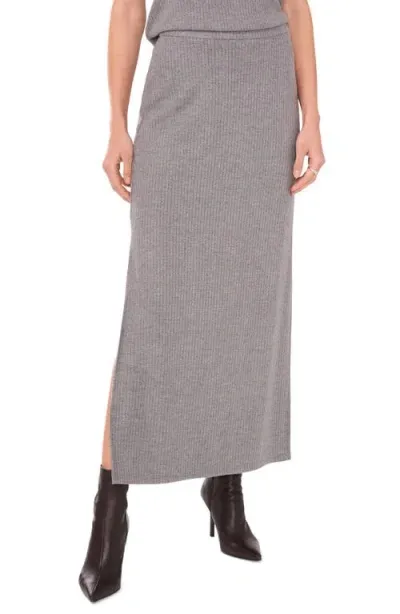 Halogenr Halogen(r) Rib Sweater Skirt In Silver Smoke Grey