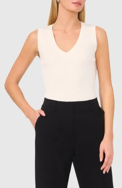 Halogenr Halogen(r) Sleeveless Sweater In New Ivory White