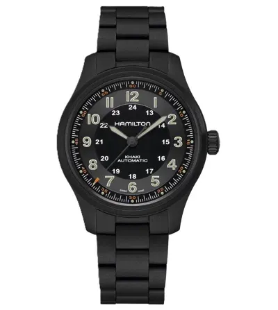 Hamilton Mod. Khaki Field Titanium Auto In Black