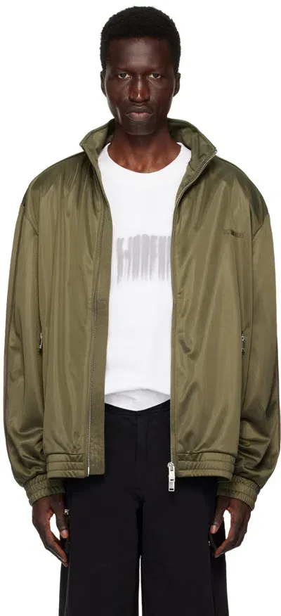 Han Kjobenhavn Green Oversized Track Jacket In Dark Green