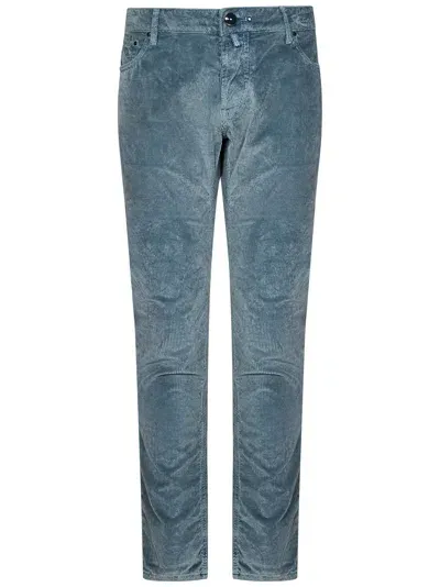 Hand Picked Handpicked Orvieto Trousers In Clear Blue