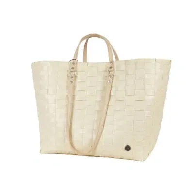 Handed By Go! Recycled Plastic Weekender Bag In Cream White