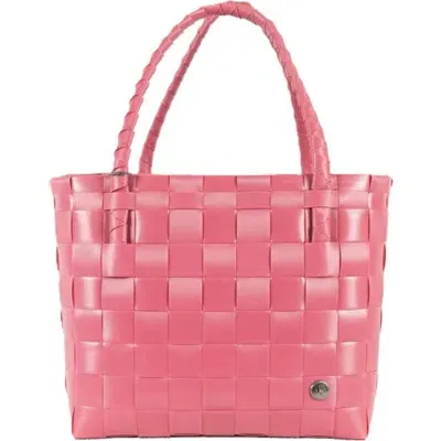 Handed By Paris Recycled Plastic Tote Bag In Pink