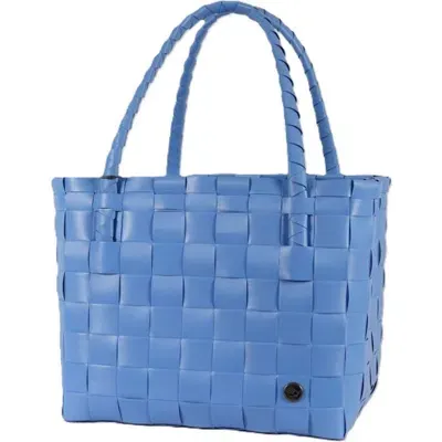 Handed By Paris Recycled Plastic Tote Bag In Blue