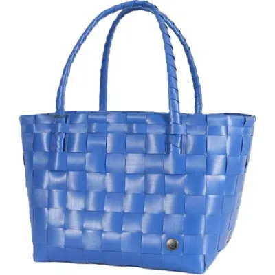 Handed By Paris Recycled Plastic Tote Bag In Blue