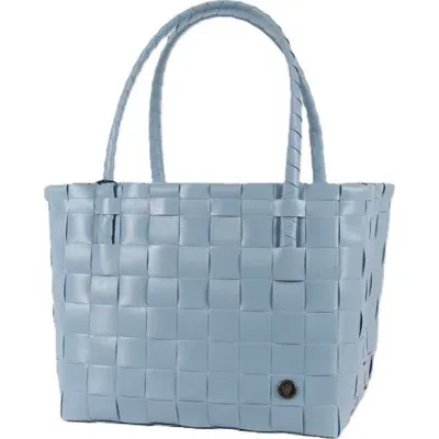 Handed By Paris Recycled Plastic Tote Bag In Blue