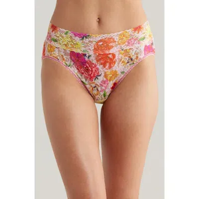 Hanky Panky Print Signature Lace French Briefs In Bring Me Flowers