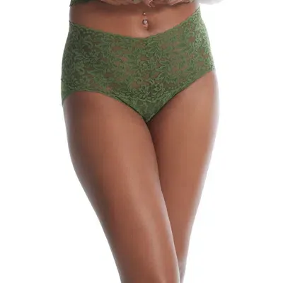 Hanky Panky Retro V-kini Briefs In Bitter Olive Green