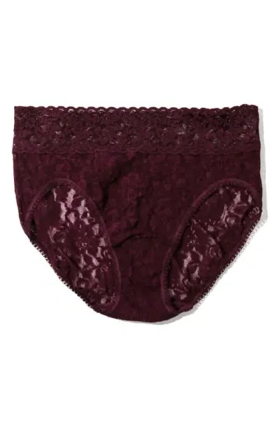 Hanky Panky Signature Lace French Briefs In Dried Cherry