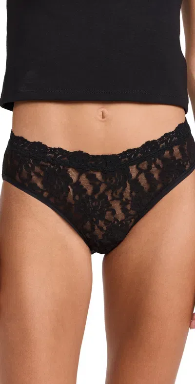 Hanky Panky Signature Lace V-front Brief High Cut Briefs Black