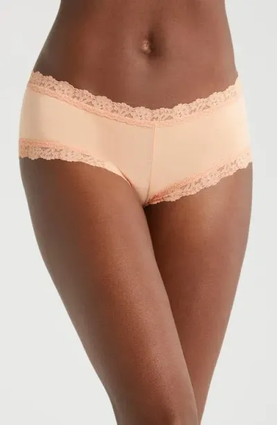 Hanky Panky Supima® Cotton Boyshorts In Apricot Glow