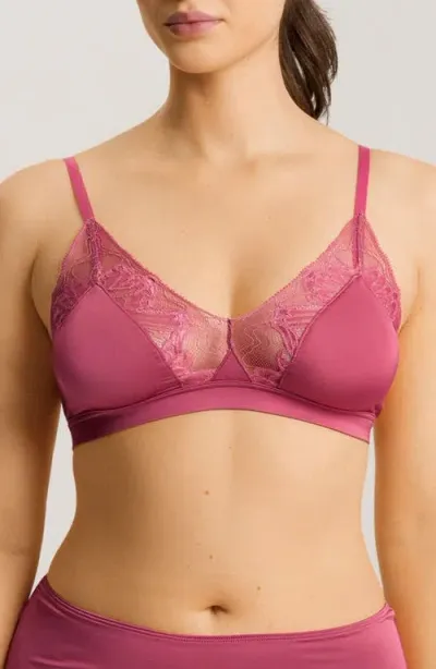 Hanro Eva Soft Cup Bra In Rose Wine