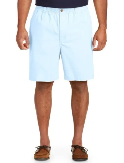 Harbor Bay By Dxl Elastic-waist Shorts In Ice Water