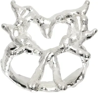 Harlot Hands Ssense Exclusive Silver Abbess Ring