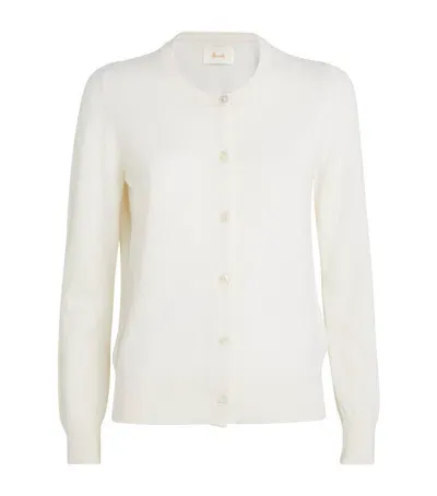 Harrods Cashmere Cardigan In Ivory