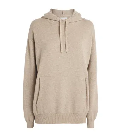 Harrods Cashmere Hoodie In Beige