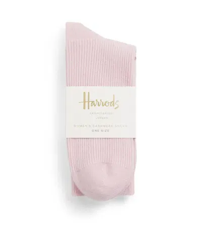 Harrods Cashmere Socks In Pink