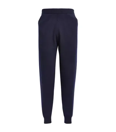 Harrods Cashmere Sweatpants In Navy