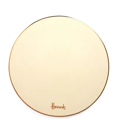 Harrods Ceramic Cheese Platter In Gold