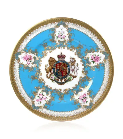 Harrods Coat Of Arms Side Plate In Blue