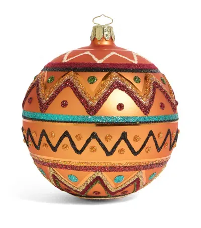 Harrods Embellished Bauble In Orange