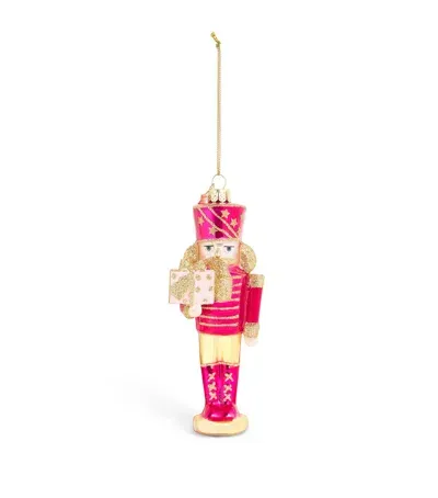 Harrods Embellished Nutcracker Tree Decoration In Pink