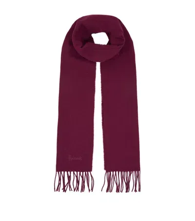 Harrods Fringed Wool Scarf In Multi