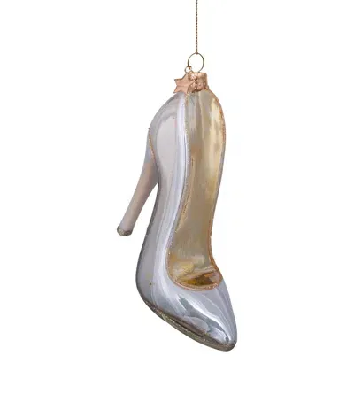 Harrods High Heel Tree Decoration In Beige