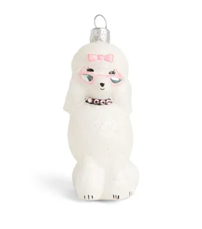 Harrods Poodle Tree Decoration In White