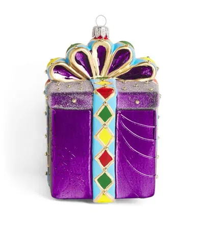 Harrods Present Tree Decoration In Purple