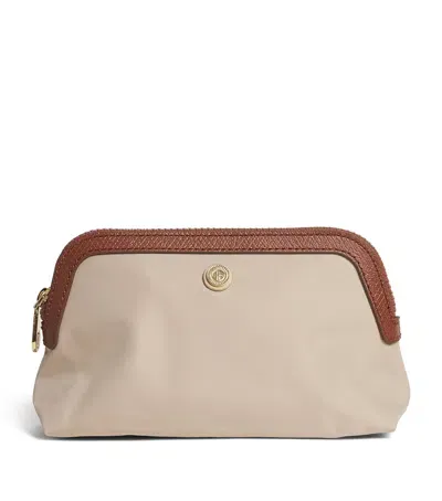 Harrods Small Nylon Wash Bag In Neutral