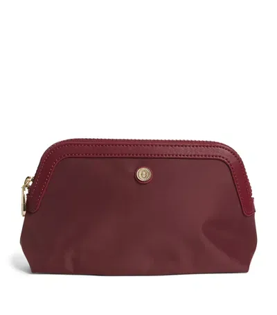 Harrods Small Nylon Wash Bag In Red