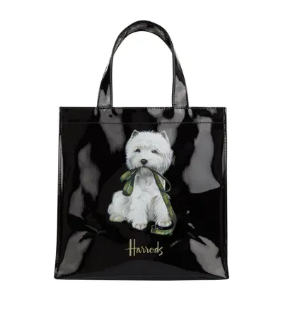 Harrods Small Westie Shopper Bag In Black