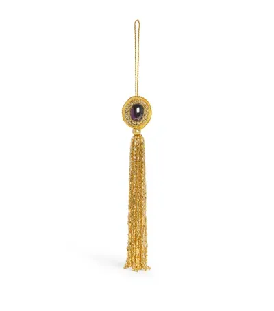 Harrods Tassel Tree Decoration In Gold