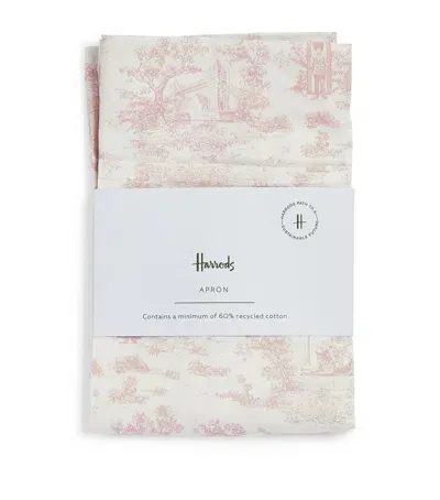 Harrods Toile Apron In White