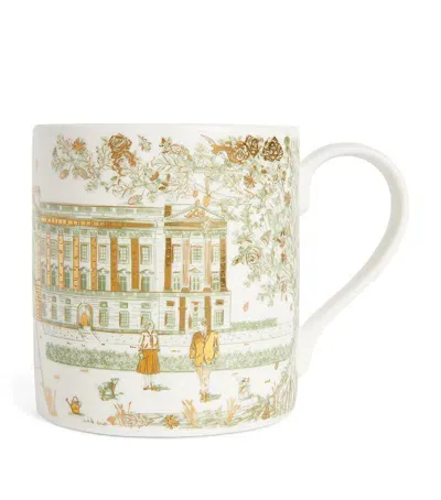 Harrods Victoria Eggs Royal Family Mug In Green