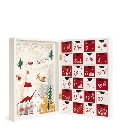 Harrods Wood Light-up Advent Calendar In Multi