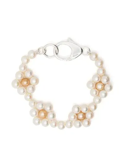 Hatton Labs Bracelet With Pearls In Grey