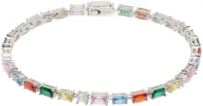 Hatton Labs Multicolor Capulet Tennis Bracelet In Silver