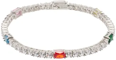 Hatton Labs Silver Accent Tennis Bracelet