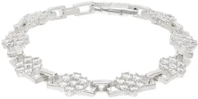 Hatton Labs Daisy Silver Cubic Zirconia Bracelet