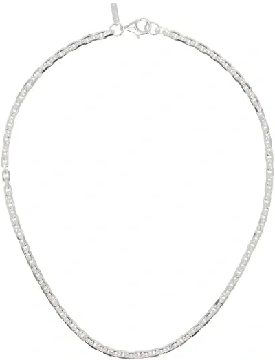 Hatton Labs Silver Classic Anchor Chain Necklace